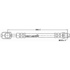 FBH6892 FIRST LINE Тормозной шланг