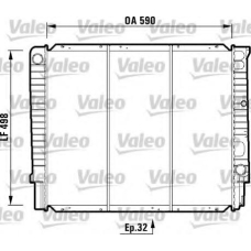 732368 VALEO Радиатор, охлаждение двигателя