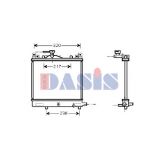 320420N AKS DASIS Радиатор, охлаждение двигателя