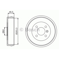 0 986 477 221 BOSCH Тормозной барабан