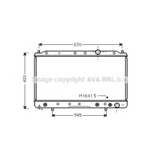 MTA2083 AVA Радиатор, охлаждение двигателя