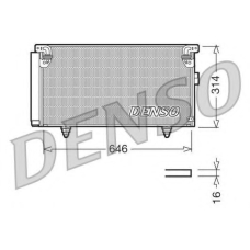 DCN36001 DENSO Конденсатор, кондиционер