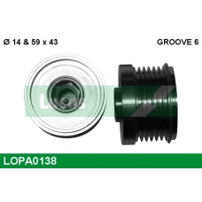 LOPA0138 TRW Механизм свободного хода генератора