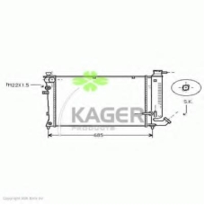 31-0172 KAGER Радиатор, охлаждение двигателя
