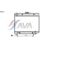 MS2026 AVA Радиатор, охлаждение двигателя