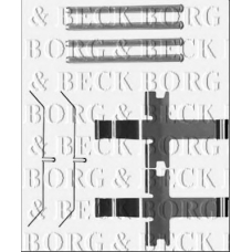 BBK1505 BORG & BECK Комплектующие, колодки дискового тормоза