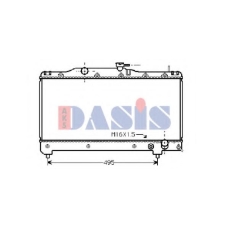 210440N AKS DASIS Радиатор, охлаждение двигателя