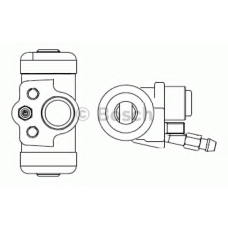 F 026 002 358 BOSCH Колесный тормозной цилиндр