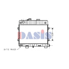 050250N AKS DASIS Радиатор, охлаждение двигателя