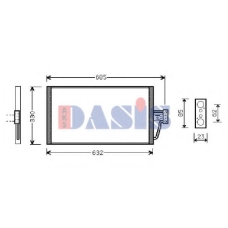 053250N AKS DASIS Конденсатор, кондиционер