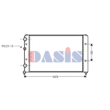040410N AKS DASIS Радиатор, охлаждение двигателя