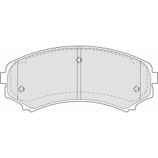 FDB1603 FERODO Комплект тормозных колодок, дисковый тормоз