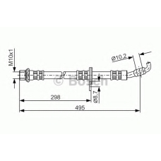 1 987 476 963 BOSCH Тормозной шланг