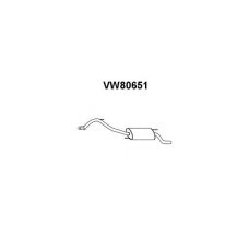 VW80651 VENEPORTE Глушитель выхлопных газов конечный