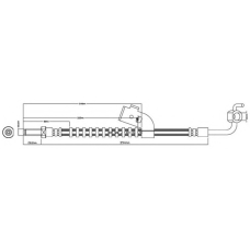 VBJ338 MOTAQUIP Тормозной шланг
