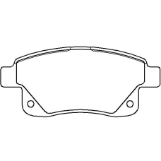 MDB2853 MINTEX Комплект тормозных колодок, дисковый тормоз
