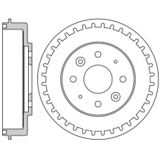 VBD54 MOTAQUIP Тормозной барабан