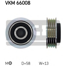 VKM 66008 SKF Натяжной ролик, поликлиновой  ремень