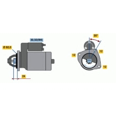 0 001 367 016 BOSCH Стартер
