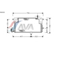 VW5125 AVA Конденсатор, кондиционер