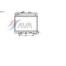 BW2112 AVA Радиатор, охлаждение двигателя
