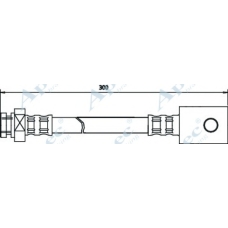 HOS3138 APEC Тормозной шланг