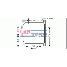 3700041 KUHLER SCHNEIDER Радиатор, охлаждение двигател