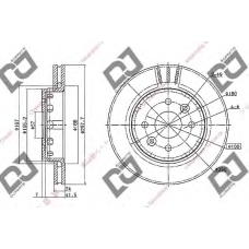 BD2192 DJ PARTS Тормозной диск
