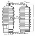 FSG3232 FIRST LINE Пыльник, рулевое управление