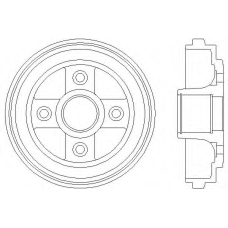 8DT 355 300-391 HELLA PAGID Тормозной барабан