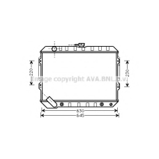 MTA2089 AVA Радиатор, охлаждение двигателя