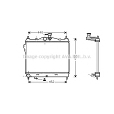 HYA2101 AVA Радиатор, охлаждение двигателя
