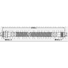 BBH6936 BORG & BECK Тормозной шланг