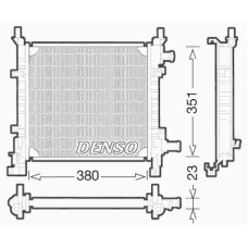 DRM10061 DENSO Радиатор, охлаждение двигателя