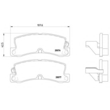 P 83 017 BREMBO Комплект тормозных колодок, дисковый тормоз