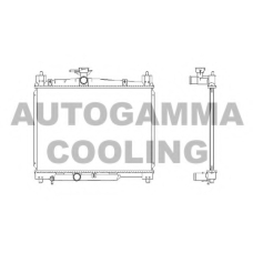 102378 AUTOGAMMA Радиатор, охлаждение двигателя