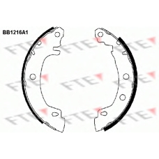 BB1216A1 FTE Комплект тормозных колодок
