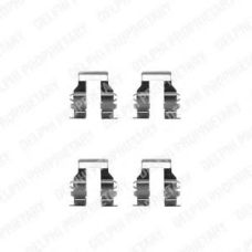 LX0248 DELPHI Комплектующие, колодки дискового тормоза
