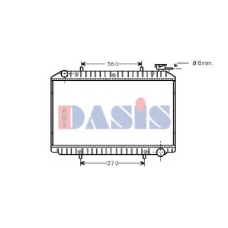 072340N AKS DASIS Радиатор, охлаждение двигателя