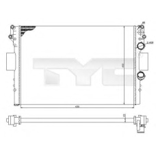 715-0002-R TYC Радиатор, охлаждение двигателя