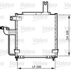 814258 VALEO Конденсатор, кондиционер