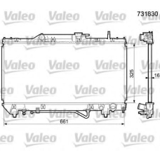 731830 VALEO Радиатор, охлаждение двигателя