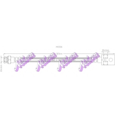 H4316 Brovex-Nelson Тормозной шланг
