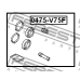 0475-V75F FEBEST Ремкомплект, тормозной суппорт