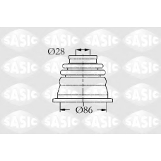 4003464 SASIC Комплект пылника, приводной вал