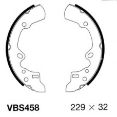 VBS458 MOTAQUIP Комплект тормозных колодок