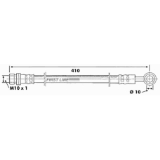 FBH6508 FIRST LINE Тормозной шланг