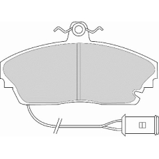 FD6340A NECTO Комплект тормозных колодок, дисковый тормоз