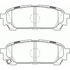 FD7226A NECTO Комплект тормозных колодок, дисковый тормоз