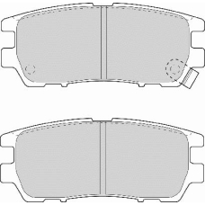 FD6736A NECTO Комплект тормозных колодок, дисковый тормоз